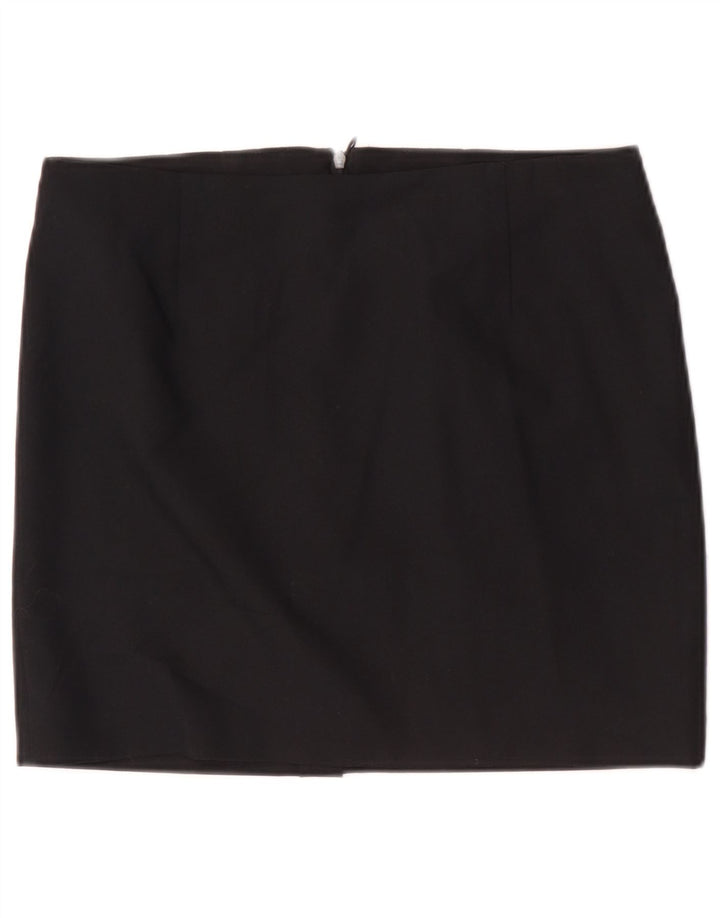 Damska spódniczka mini Zara, średnia W28, czarna, poliester