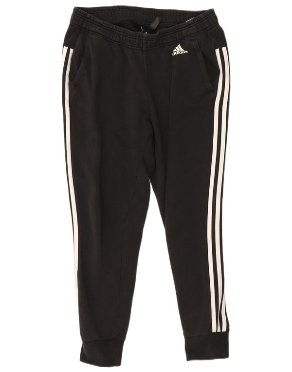 Adidas Womens Tracksuit Trousers Joggers UK 12/14 Medium Black Cotton
