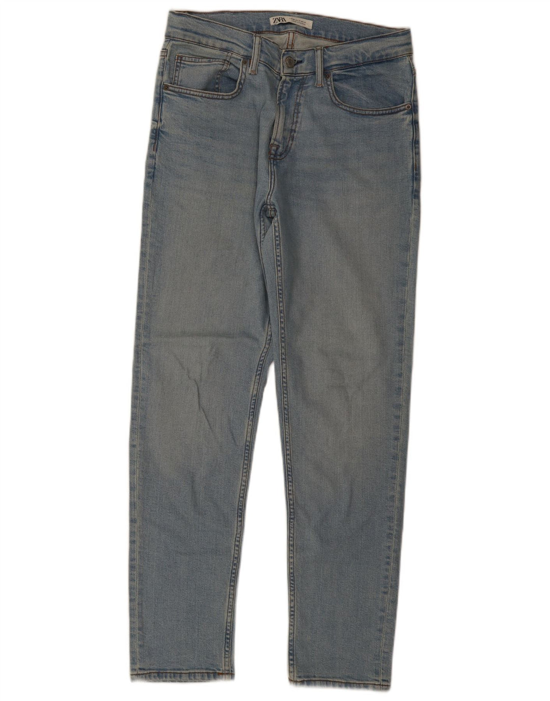 Męskie proste dżinsy Zara EU 40 Medium W31 L31 Niebieskie bawełniane