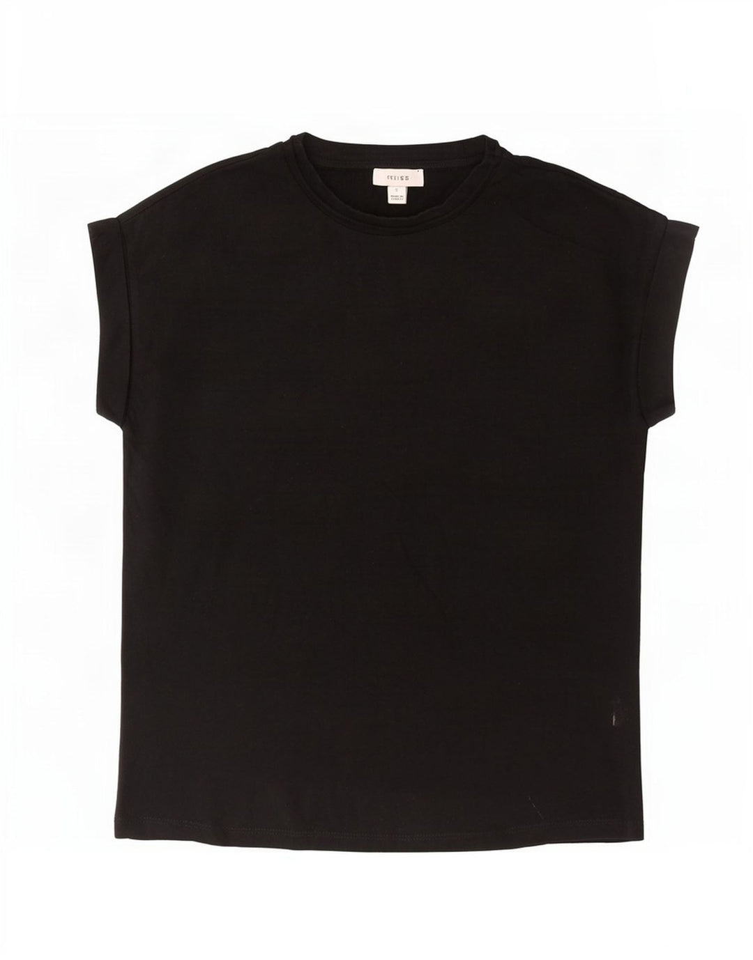 T-shirt męski Reiss, mały, czarny, bawełniany