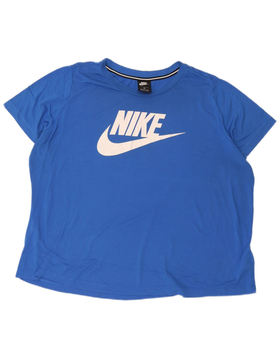 Damska koszulka z grafiką Nike Top UK 22 3XL Niebieski poliester