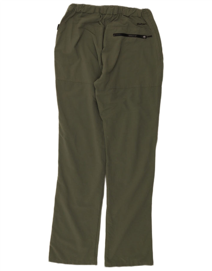 Damskie spodnie typu chino ROHAN, średnie W28 L33, zielone, poliamidowe