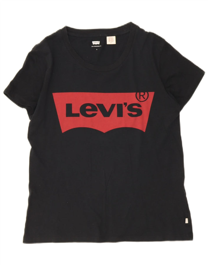 Damska koszulka z grafiką Levi's Top UK 10, mała czarna