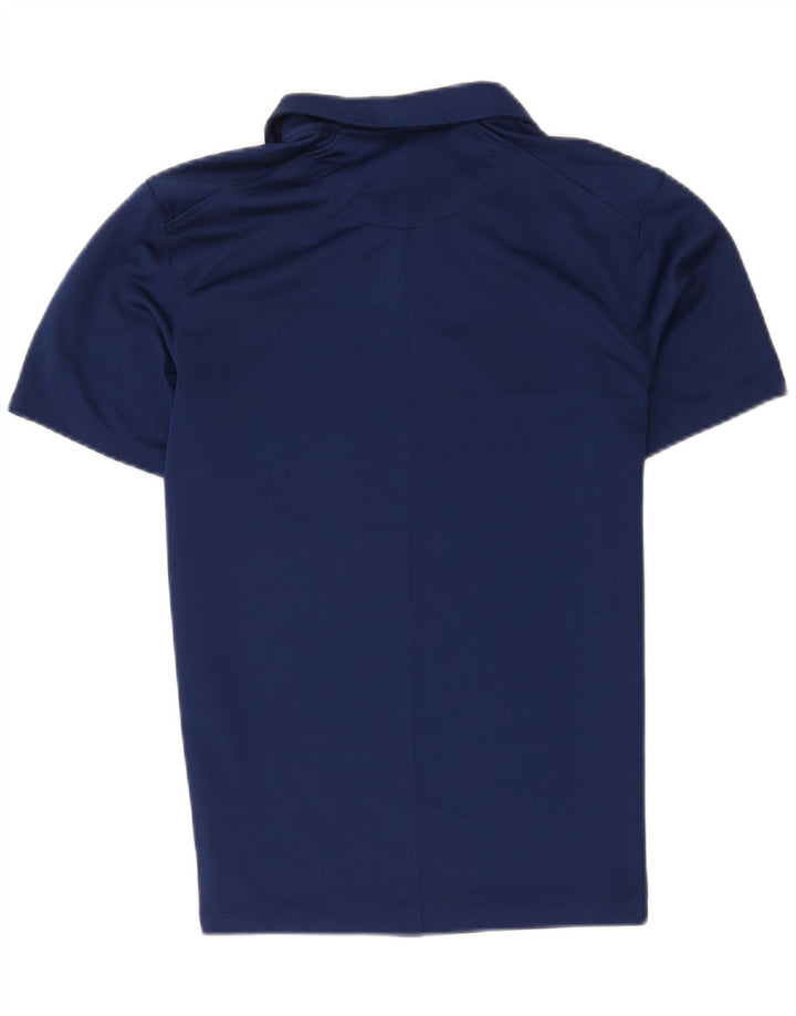 Męska koszulka polo Nike Dri Fit, mała, granatowa, z poliestru