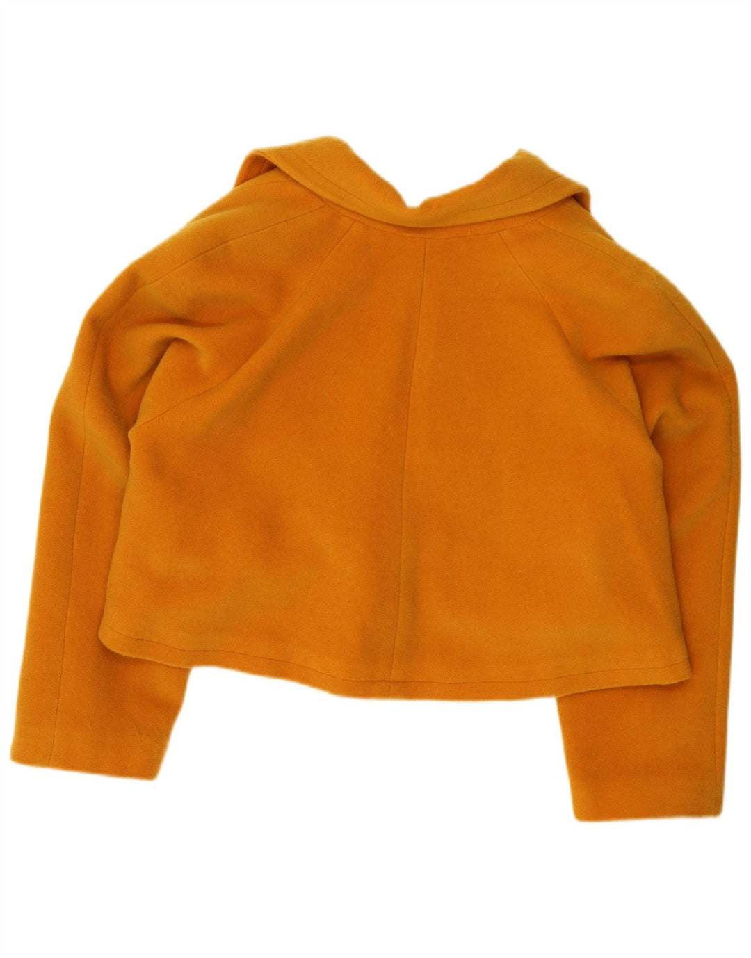 Vintage damska, oversize'owa marynarka typu Crop IT 42, średnia żółta