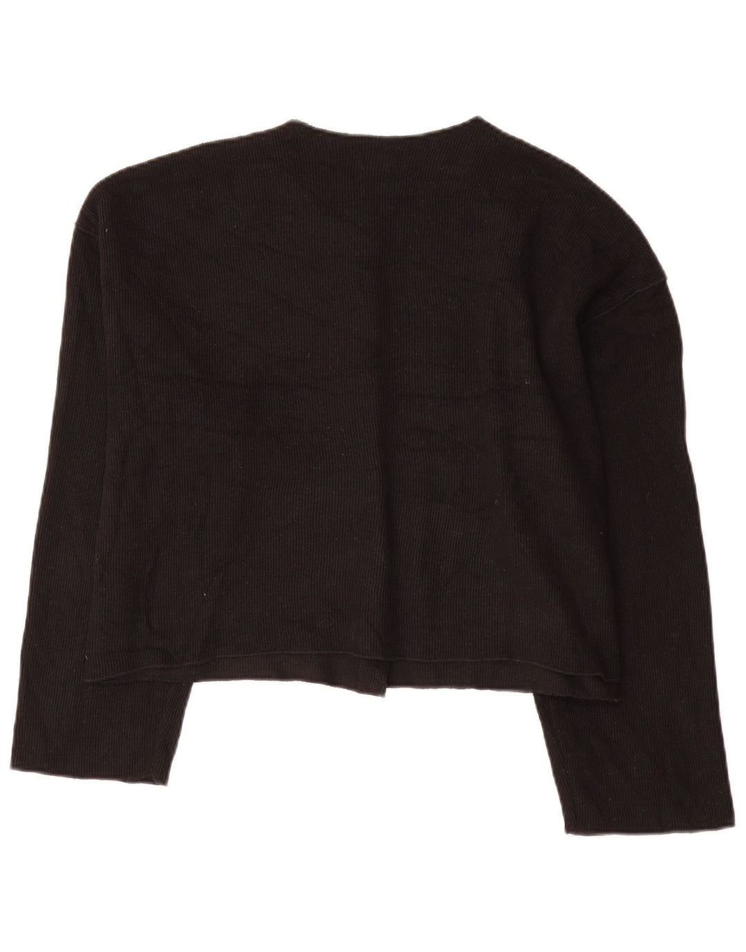 Sweter damski Zara Crop Cardigan UK 18 XL, czarny poliester