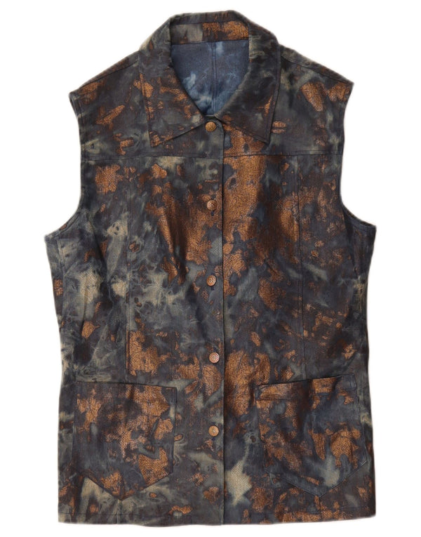 Vintage damski zestaw 2-częściowy UK 14 Large W34 L29 Granatowy krawat Dye