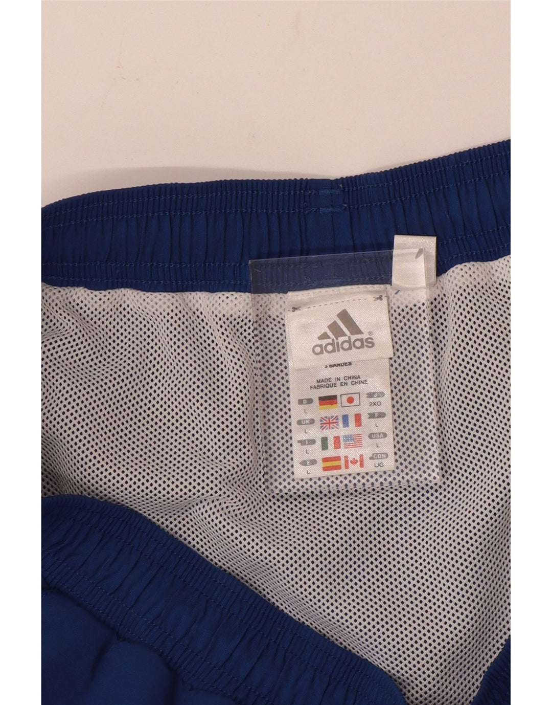 Męskie spodenki kąpielowe Adidas, duże, niebieskie, nylonowe