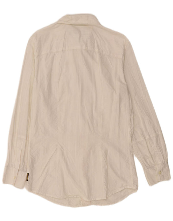 ARMANI JEANS Koszula męska, bawełniana, średnia w kolorze złamanej bieli