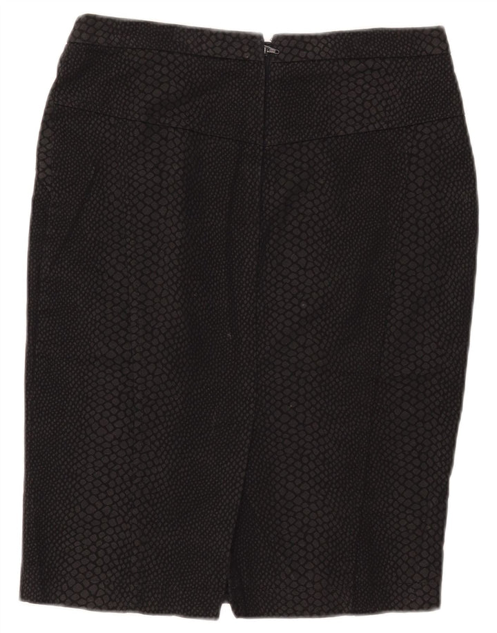 Spódnica ołówkowa damska Zara mała W28 czarna z nadrukiem zwierzęcym