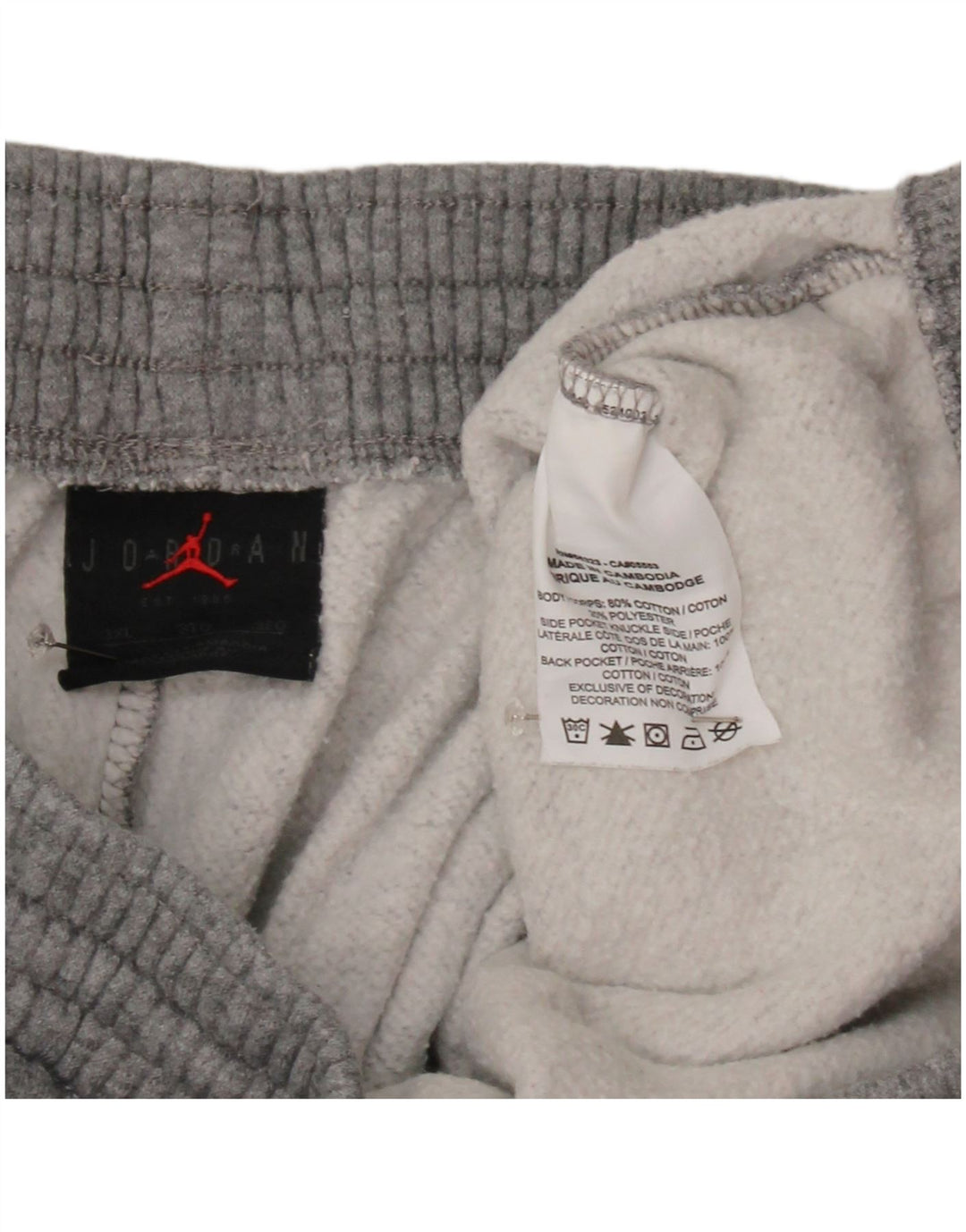 Męskie spodenki sportowe Jordan Graphic 3XL, szare, bawełniane w plamki