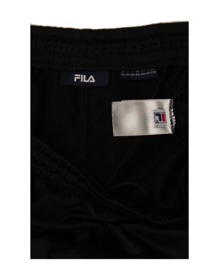 FILA Mens Tracksuit Trousers 2XL  Black Polyester Vintage Fila and Second-Hand Fila from Messina Hembry 