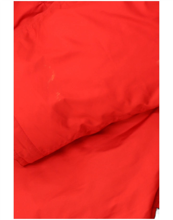 RALPH LAUREN Damska kurtka parka z kapturem UK 14, średnia czerwona zimowa