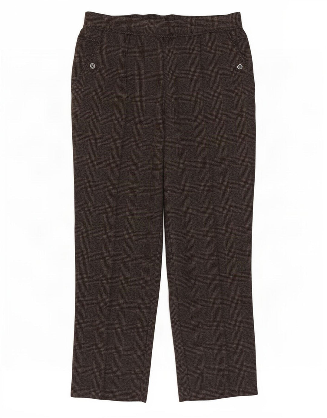Damskie spodnie codzienne Marks & Spencer UK 12 Medium W30 L27 Brązowe