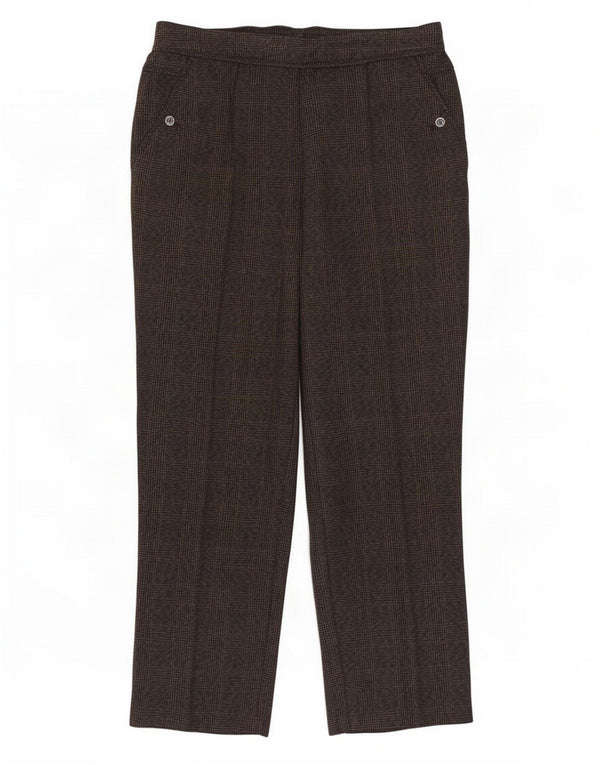 Damskie spodnie codzienne Marks & Spencer UK 12 Medium W30 L27 Brązowe