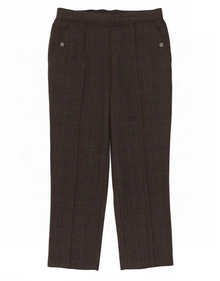 Damskie spodnie codzienne Marks & Spencer UK 12 Medium W30 L27 Brązowe