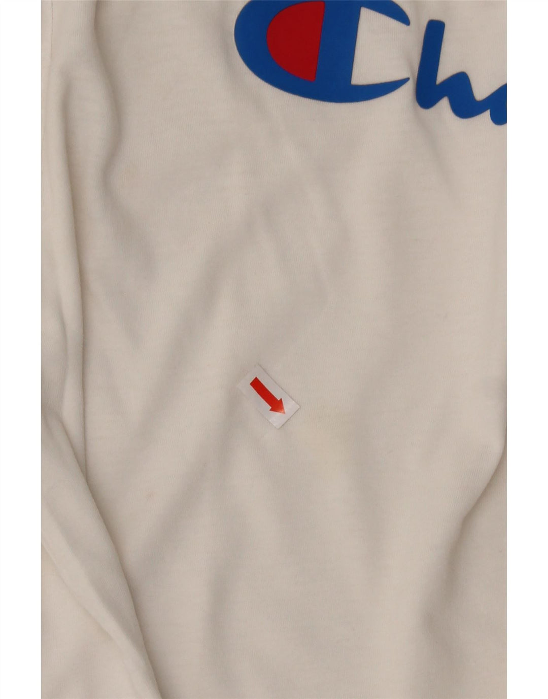 CHAMPION Mens Graphic T-Shirt Top Medium White
