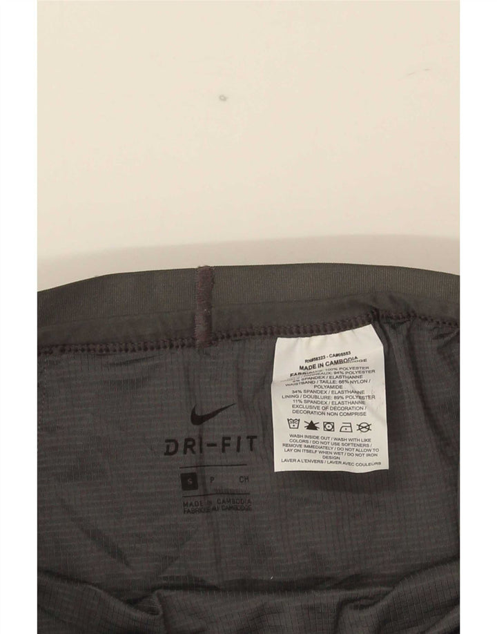 Damskie spodenki sportowe Nike Dri Fit UK 10, małe, szare, poliestrowe