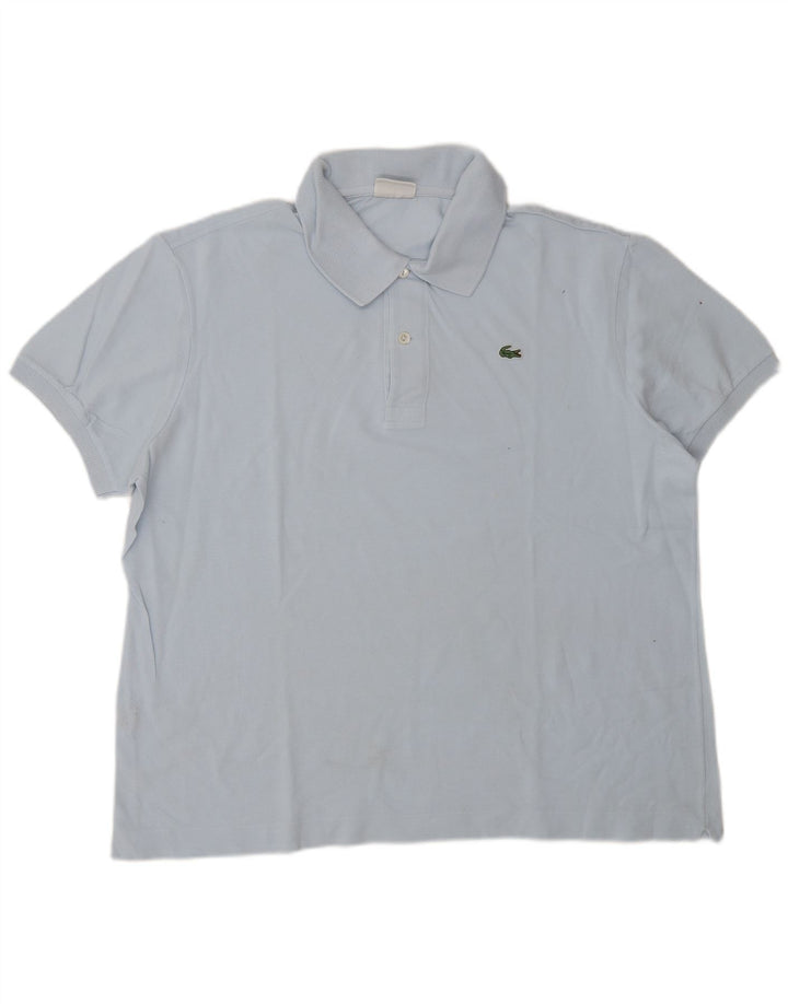 Męska koszulka polo LACOSTE, rozmiar 6, XL, niebieska, bawełniana