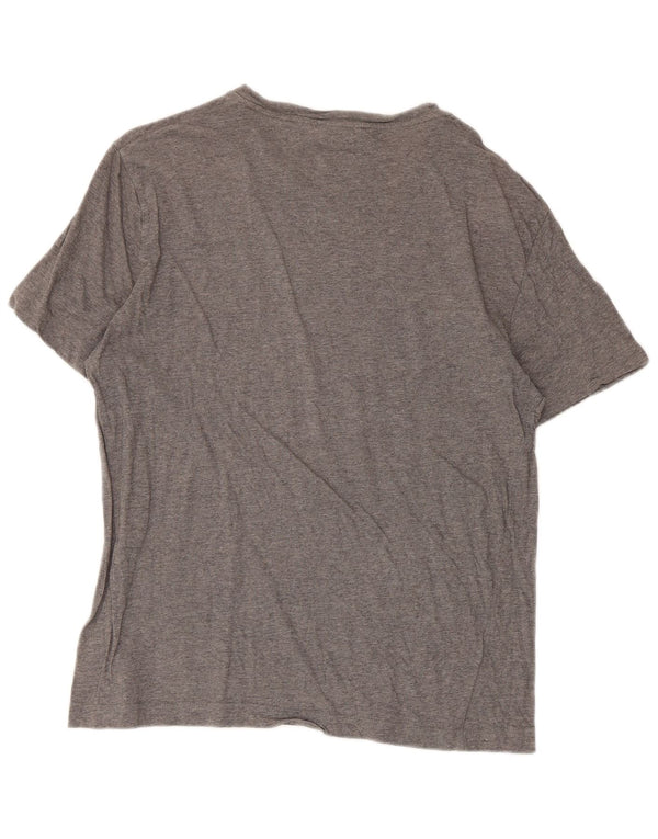 Męski T-shirt Calvin Klein, duży, szary, bawełniany