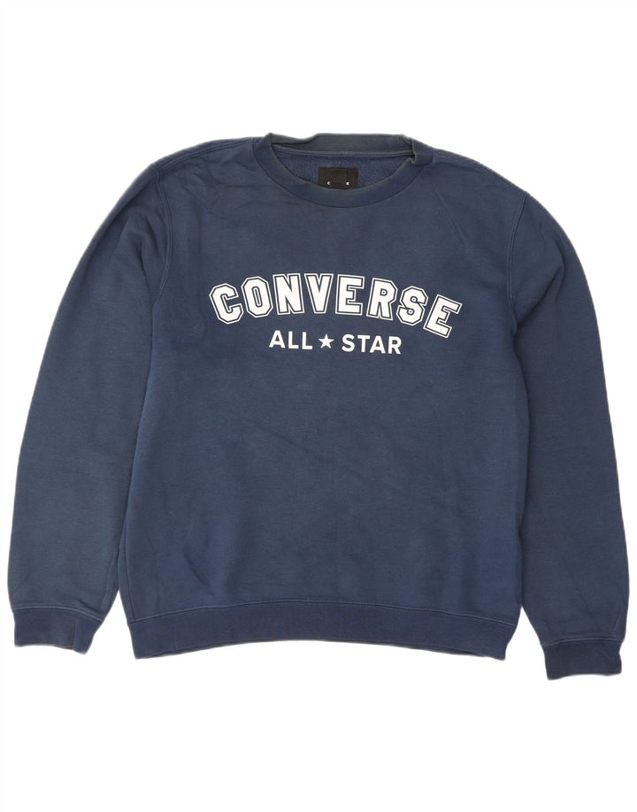 Męska bluza Converse z grafiką, mała, granatowa