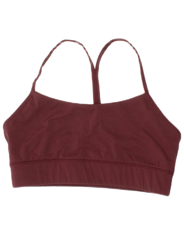 Lululemon Damski top sportowy ze stanikiem sportowym, duży, bordowy