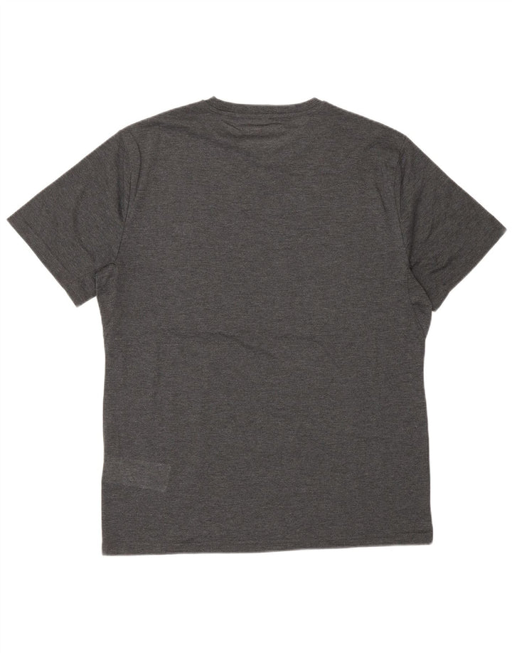 T-shirt męski Calvin Klein, średni szary poliester