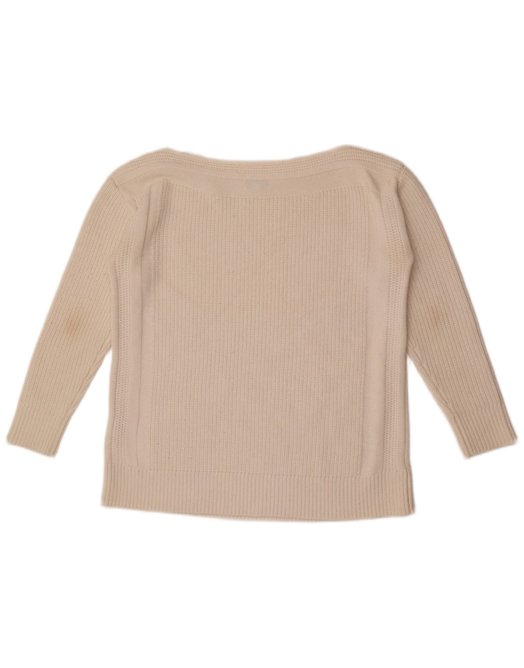 Damski sweter oversize Reiss z dekoltem w łódkę UK 10 Small White Wełna