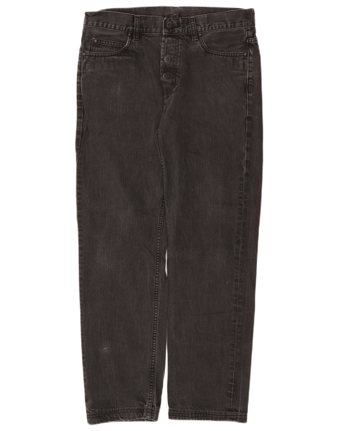 Męskie proste dżinsy Carhartt W31 L28 Szara bawełna
