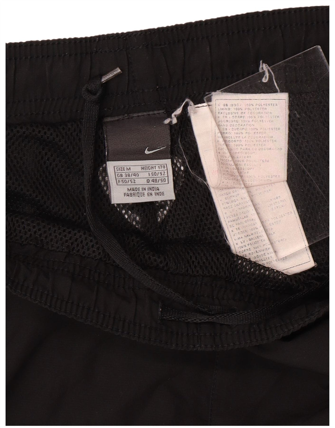 Męskie spodnie dresowe NIKE UK 38/40, średni czarny poliester