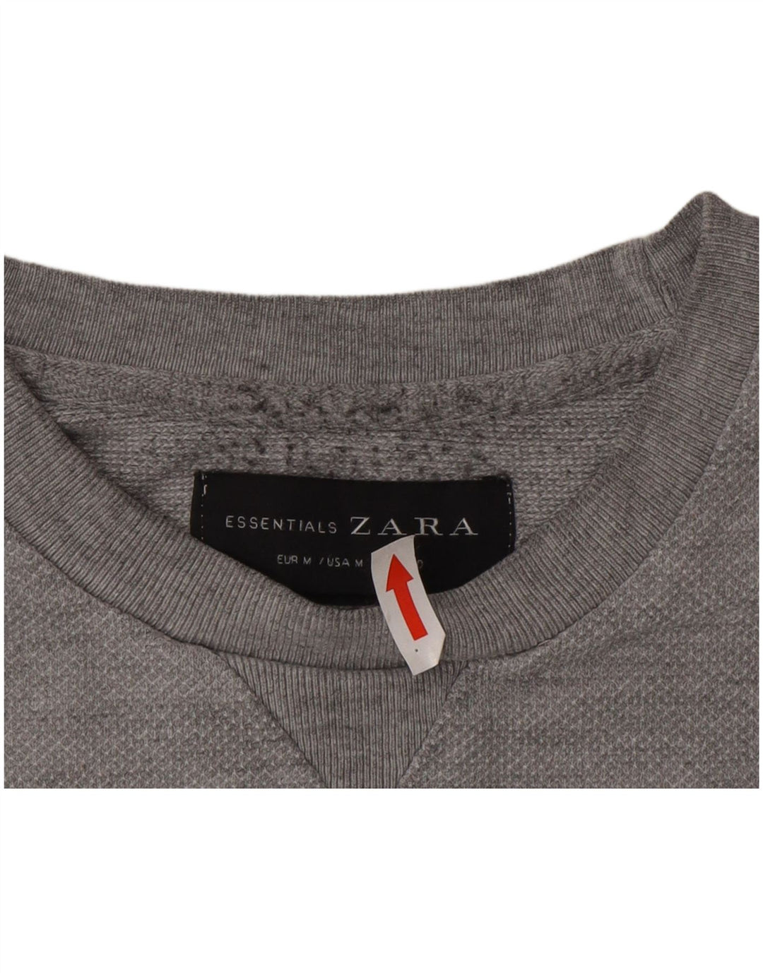 Męski sweter Zara, średnioszary, bawełniany