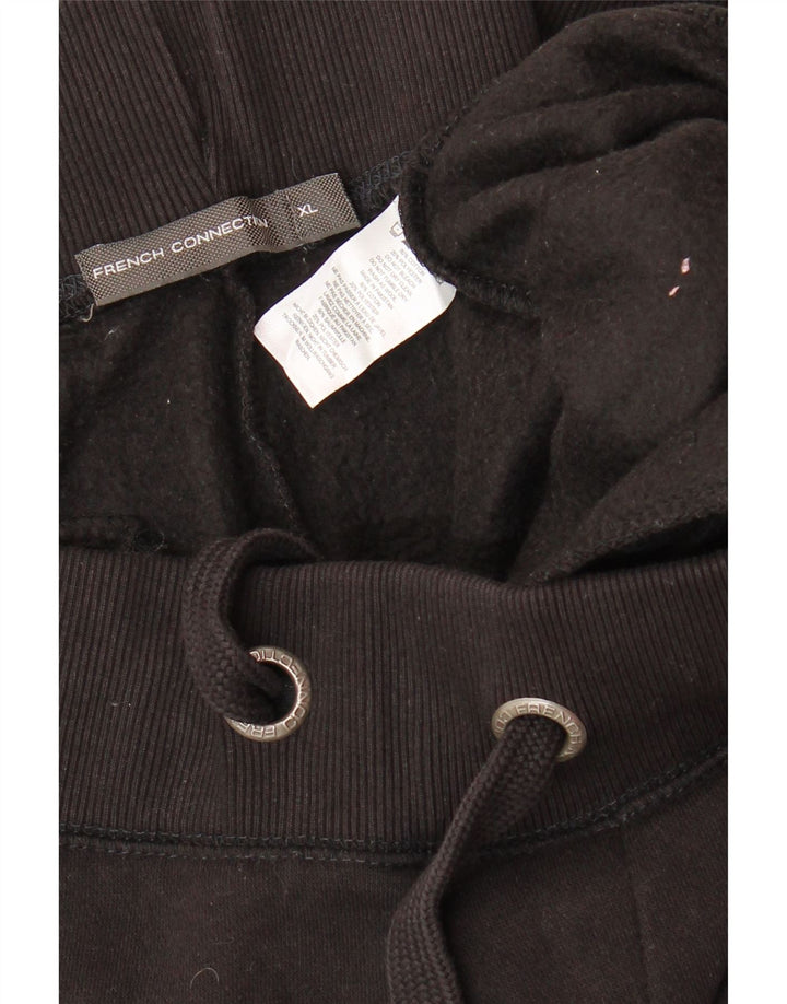 Męskie spodnie dresowe FRENCH CONNECTION Joggers XL, czarne, bawełniane