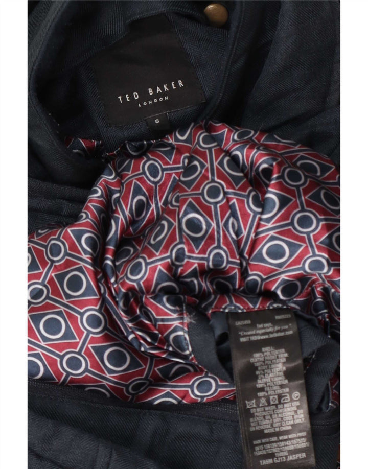 Męska ocieplana kurtka Ted Baker, rozmiar 5 XL, granatowa, poliestrowa