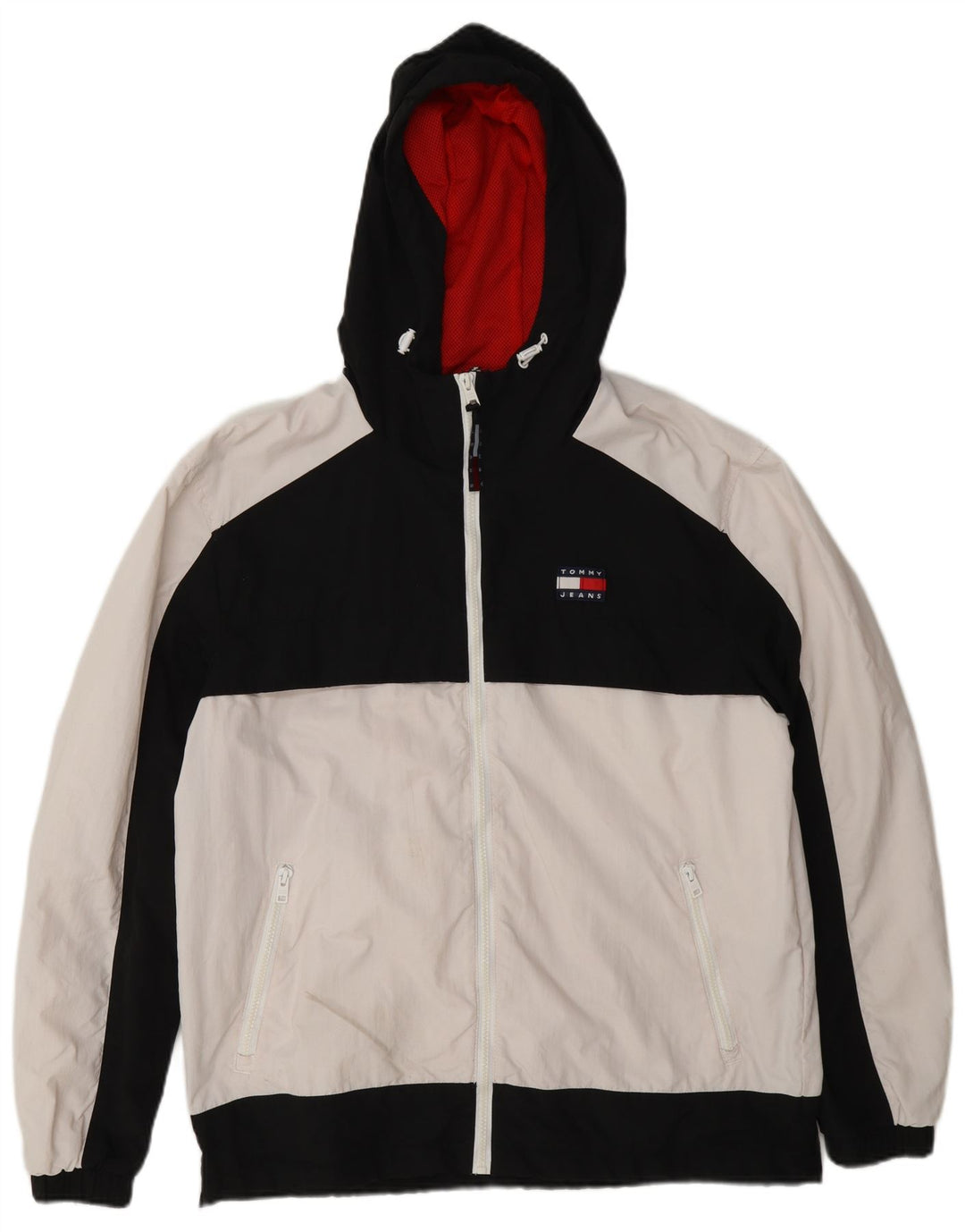 Męska kurtka wiatrówka Tommy Hilfiger UK 38 w kolorze średniej bieli