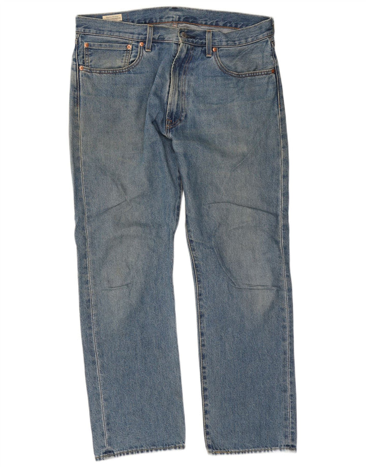 Męskie jeansy Levi's 551 Straight W34 L30 Niebieskie bawełniane