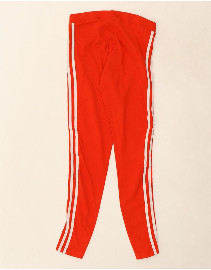 ADIDAS Womens Leggings UK 8 Small  Red Cotton Vintage Adidas and Second-Hand Adidas from Messina Hembry 