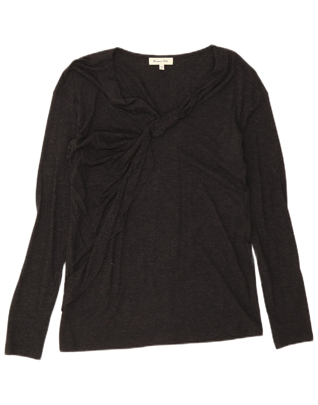 Damski top Massimo Dutti z długim rękawem UK 12, średni czarny