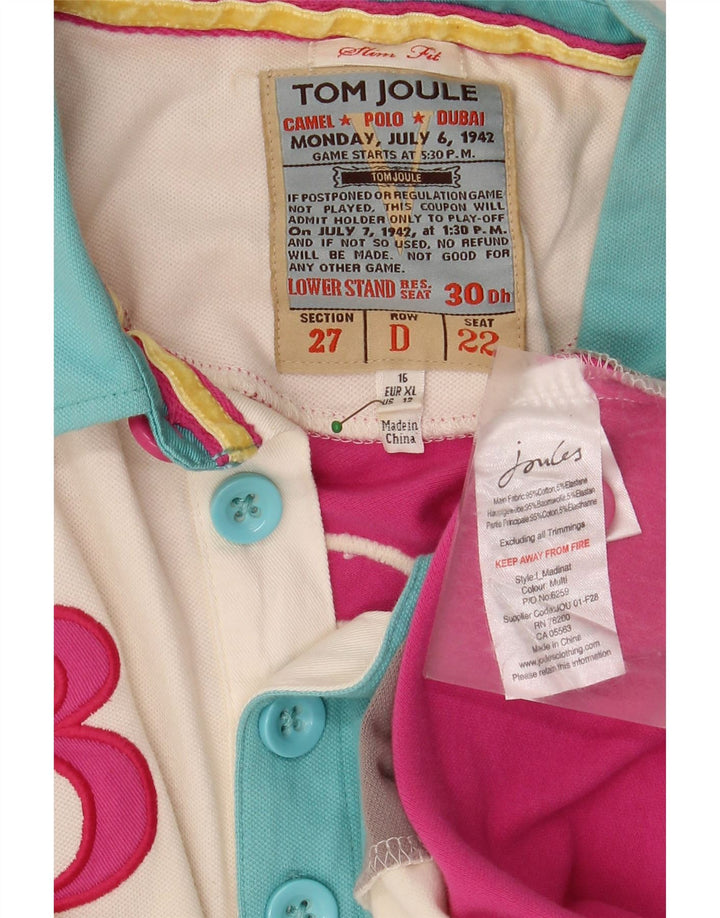 Damska koszulka polo do rugby TOM JOULE Dubai Graphic UK 16, duża, wielokolorowa