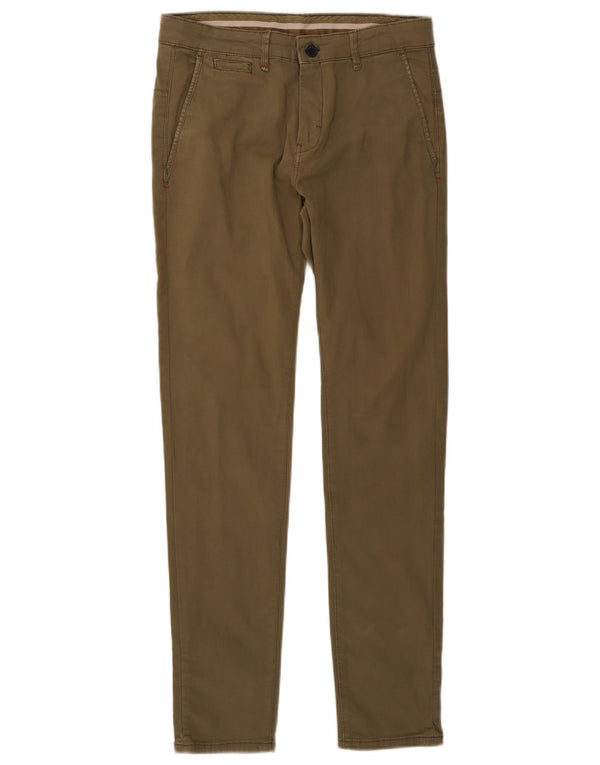 Męskie spodnie chino Zara EU 38 Small W30 L31 Khaki Cotton