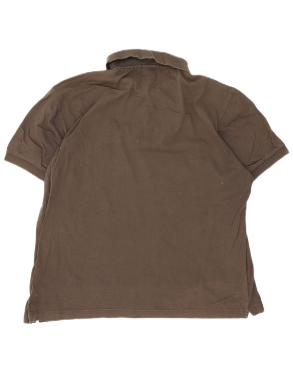 Męska koszulka polo Sergio Tacchini IT 50, bawełniana, średnio brązowa