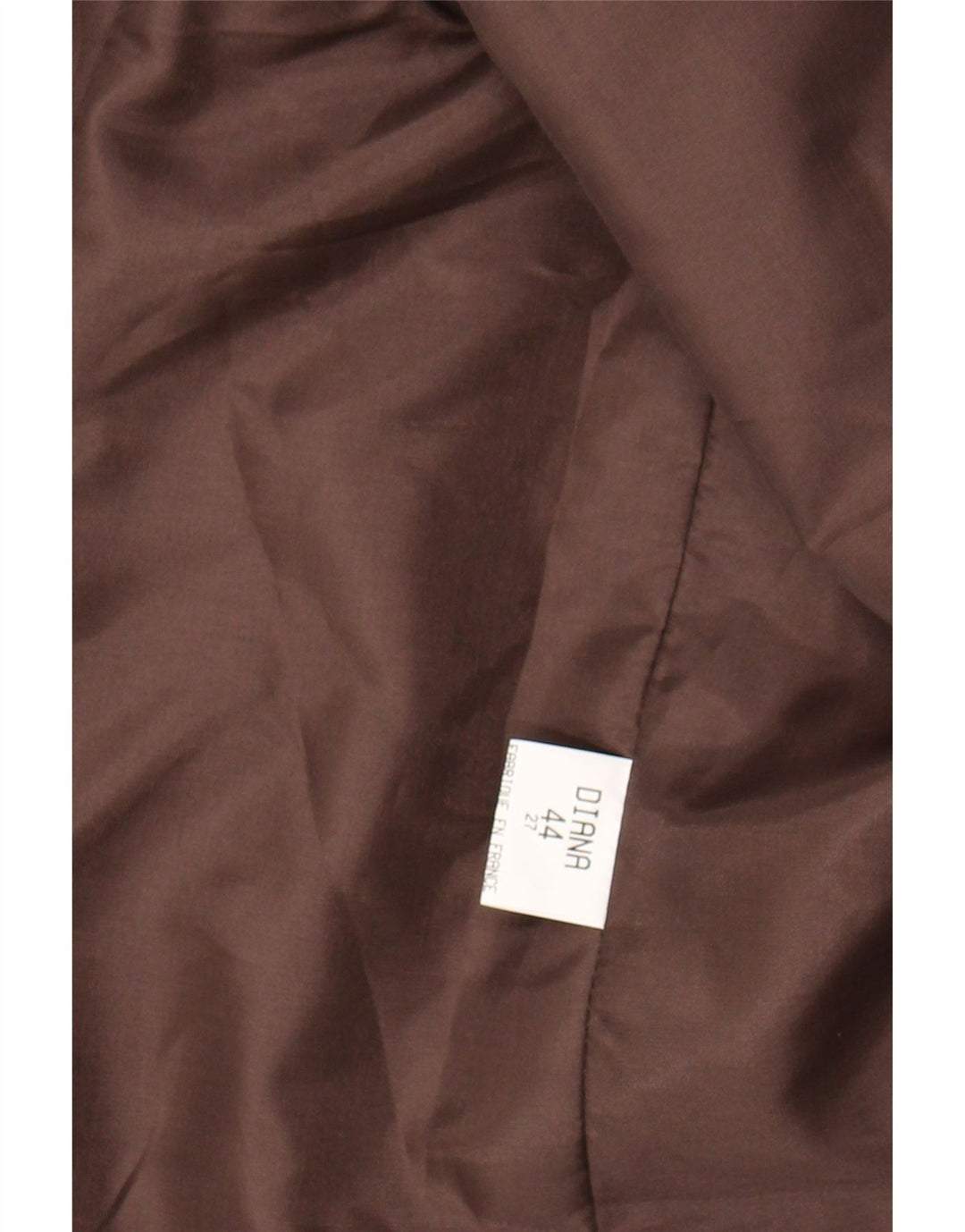 VINTAGE Womens 3 Button Blazer Jacket IT 44 Medium Brown Polyester Vintage Vintage and Second-Hand Vintage from Messina Hembry 