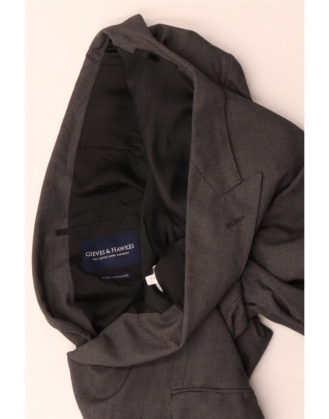 Męska marynarka Gieves & Hawkes Slim Fit UK 40, duża, szara