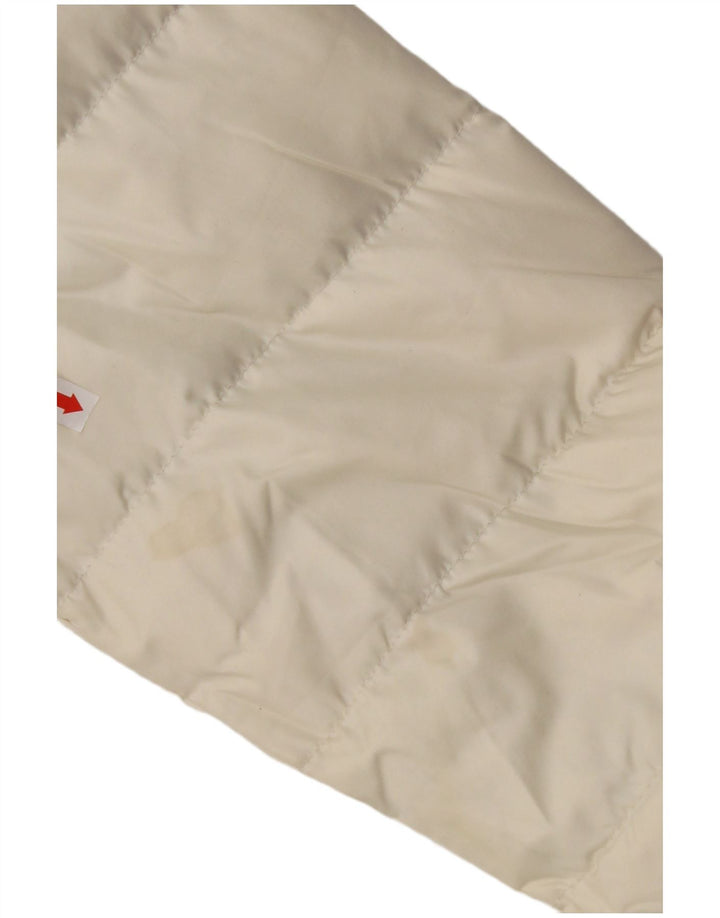 Damska ocieplana kurtka CALVIN KLEIN z kapturem UK 14, średni, złamany biały poliester