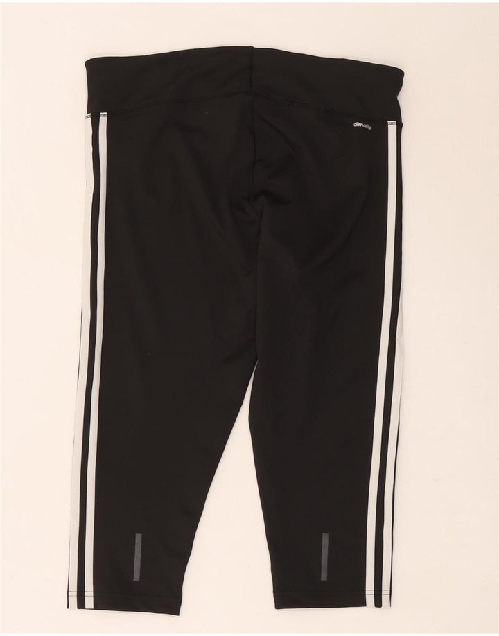 Damskie legginsy Adidas Climalite Capri UK 16/18, duże, czarne, poliestrowe