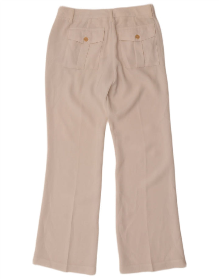 Damskie spodnie Chino Bootcut Benetton W28 L30 Białe