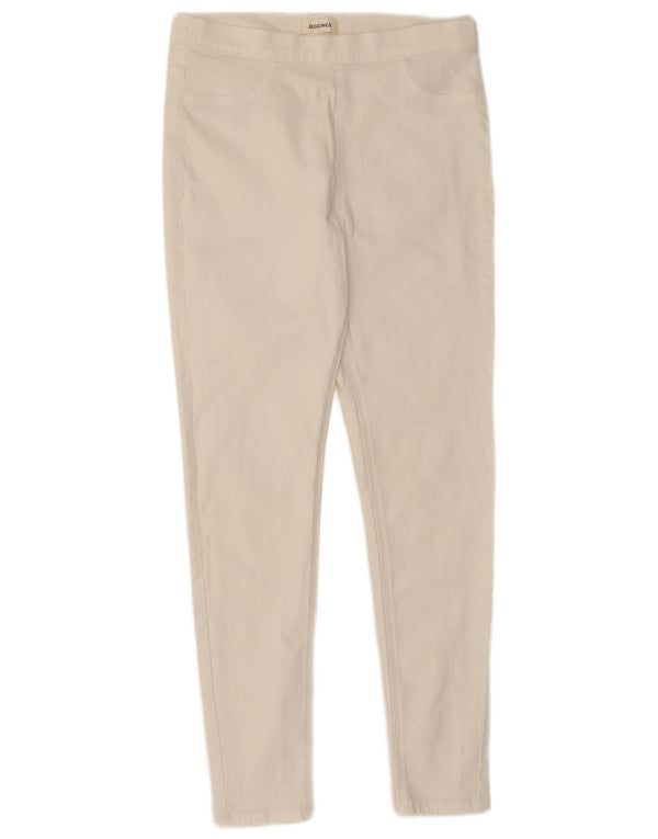 Marks & Spencer Damskie jeansy Jegging UK 12 Medium W28 L27 Biała bawełna