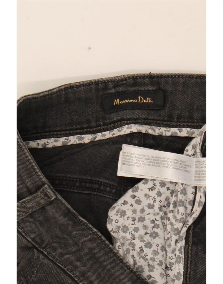 Jeansy damskie Massimo Dutti W29 L33 Szara bawełna