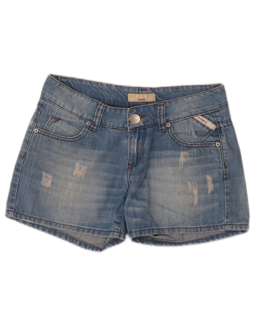Damskie spodenki jeansowe Carrera W30 w kolorze średniego błękitu