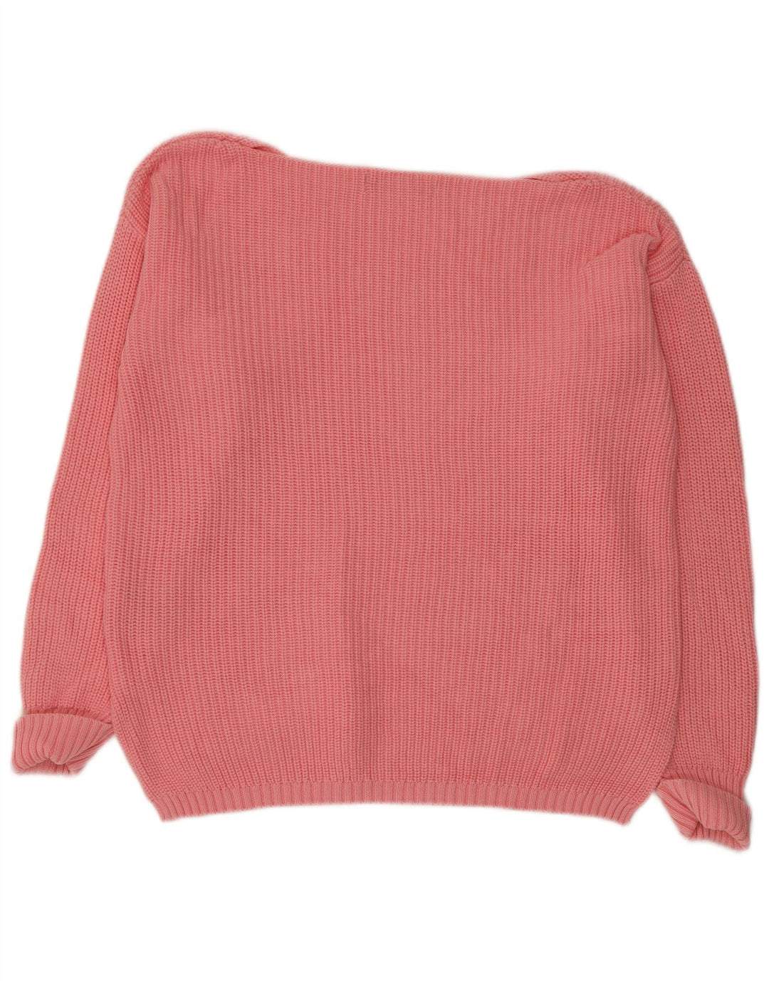 Marks & Spencer Damski sweter oversize z dekoltem w łódkę, UK 10, mały, różowy