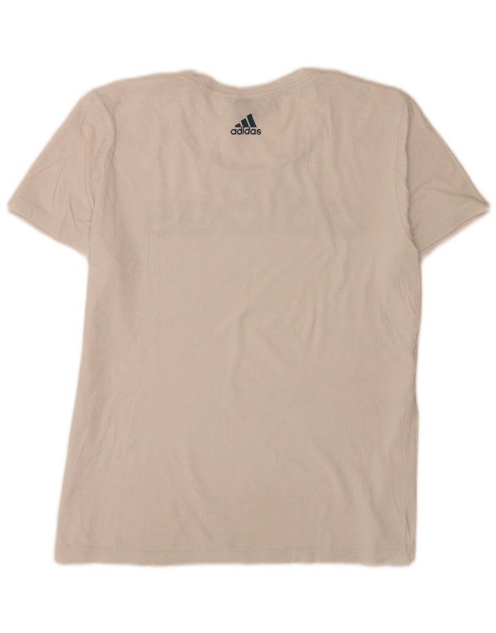 Damska koszulka Adidas Regular Graphic Top UK 12 Medium White